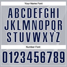 Load image into Gallery viewer, Custom Gray Navy-White 3D Bowling Line Performance Polo Shirt