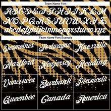 Load image into Gallery viewer, Custom Black Old Gold-White 3D Bowling Dot Performance Polo Shirt