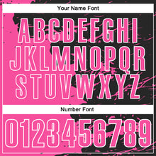 Load image into Gallery viewer, Custom Black Pink-White 3D Bowling Splash Ink Performance Polo Shirt