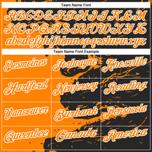 Load image into Gallery viewer, Custom Black Bay Orange-White 3D Bowling Splash Ink Performance Polo Shirt