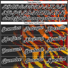 Load image into Gallery viewer, Custom Black Red-White 3D Bowling Geometric Shape Performance Polo Shirt