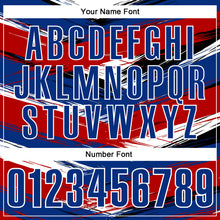 Load image into Gallery viewer, Custom Red Royal-Black 3D Bowling Abstract Grunge Art Performance Polo Shirt