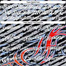 Load image into Gallery viewer, Custom Gray Black Red-Light Blue 3D Bowling Line Performance Polo Shirt