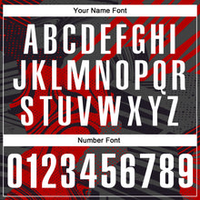 Load image into Gallery viewer, Custom Black White-Red 3D Bowling Abstract Grunge Art Performance Polo Shirt