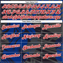 Load image into Gallery viewer, Custom Black Red-Royal 3D Bowling Abstract Grunge Art Performance Polo Shirt