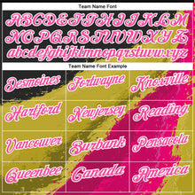 Load image into Gallery viewer, Custom Black Pink-Old Gold 3D Bowling Splash Ink Performance Polo Shirt