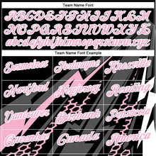 Load image into Gallery viewer, Custom Black Light Pink-White 3D Bowling Geometric Shape Performance Polo Shirt