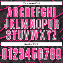 Load image into Gallery viewer, Custom Black Pink-Hot Pink 3D Bowling Dot Performance Polo Shirt