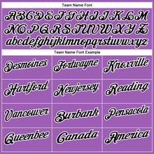 Load image into Gallery viewer, Custom Medium Purple Black-White 3D Bowling Tattoos Performance Polo Shirt