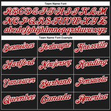 Load image into Gallery viewer, Custom Black Red-White 3D Bowling Performance Polo Shirt