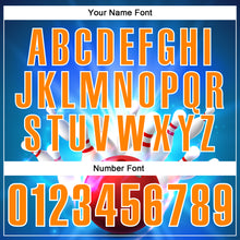 Load image into Gallery viewer, Custom Navy Bay Orange-White 3D Bowling Performance Polo Shirt