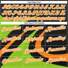 Load image into Gallery viewer, Custom Black Bay Orange-Neon Green 3D Bowling Geometric Shape Performance Polo Shirt