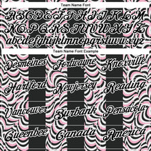 Load image into Gallery viewer, Custom Black Light Pink-White 3D Bowling Geometric Shape Performance Polo Shirt