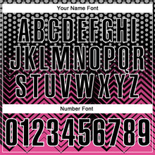 Load image into Gallery viewer, Custom Black Pink-Gray 3D Bowling Geometric Shape Performance Polo Shirt