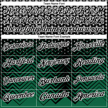 Load image into Gallery viewer, Custom Black Kelly Green-Gray 3D Bowling Geometric Shape Performance Polo Shirt