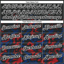 Load image into Gallery viewer, Custom Black Royal-Red 3D Bowling Abstract Grunge Art Performance Polo Shirt