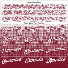 Load image into Gallery viewer, Custom White Crimson 3D Pattern Design Gradient Square Shape Performance Polo Shirt