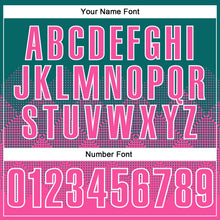 Load image into Gallery viewer, Custom Teal Pink-White 3D Pattern Design Gradient Square Shape Performance Polo Shirt