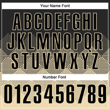 Load image into Gallery viewer, Custom Black Cream 3D Pattern Design Gradient Square Shape Performance Polo Shirt