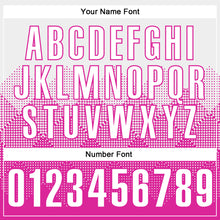 Load image into Gallery viewer, Custom White Deep Pink 3D Pattern Design Gradient Square Shape Performance Polo Shirt