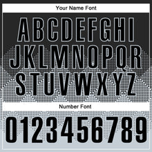 Load image into Gallery viewer, Custom Black Silver 3D Pattern Design Gradient Square Shape Performance Polo Shirt