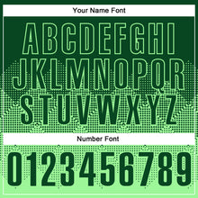 Load image into Gallery viewer, Custom Green Pea Green 3D Pattern Design Gradient Square Shape Performance Polo Shirt