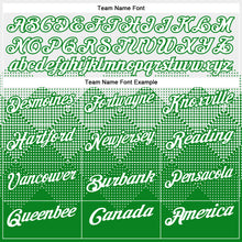 Load image into Gallery viewer, Custom White Grass Green 3D Pattern Design Gradient Square Shape Performance Polo Shirt