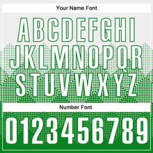 Load image into Gallery viewer, Custom White Grass Green 3D Pattern Design Gradient Square Shape Performance Polo Shirt