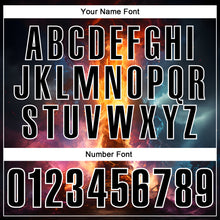 Load image into Gallery viewer, Custom Navy Black-White 3D Bowling Burning Flame Performance Polo Shirt