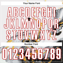 Load image into Gallery viewer, Custom White Red 3D Bowling Fluid Performance Polo Shirt