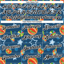 Load image into Gallery viewer, Custom Navy Black-White 3D Bowling Watercolor Performance Polo Shirt