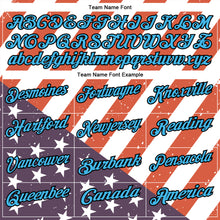 Load image into Gallery viewer, Custom White Sky Blue-Black 3D Cornhole American Flag Performance Polo Shirt