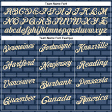 Load image into Gallery viewer, Custom Navy Cream 3D Cornhole Performance Polo Shirt