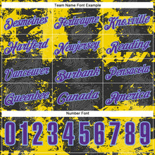 Load image into Gallery viewer, Custom Black Purple-Light Blue 3D Cornhole Splash Performance Polo Shirt