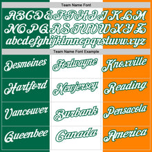 Load image into Gallery viewer, Custom White Kelly Green-Bay Orange 3D St. Patrick's Day Shamrock Performance Polo Shirt