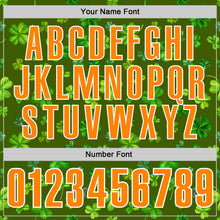 Load image into Gallery viewer, Custom Green Bay Orange-White 3D St. Patrick's Day Shamrock Performance Polo Shirt