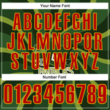 Load image into Gallery viewer, Custom Green Red-Yellow 3D St. Patrick's Day Shamrock Performance Polo Shirt