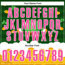 Load image into Gallery viewer, Custom Green Pink-White 3D St. Patrick's Day Shamrock Beer Performance Polo Shirt