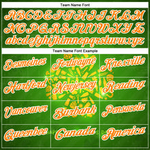 Load image into Gallery viewer, Custom Green Bay Orange-White 3D St. Patrick's Day Shamrock Performance Polo Shirt