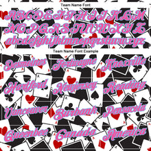 Load image into Gallery viewer, Custom Black Pink-Light Blue 3D Gambling Poker Performance Polo Shirt