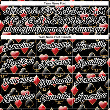 Load image into Gallery viewer, Custom Black White 3D Gambling Poker Performance Polo Shirt