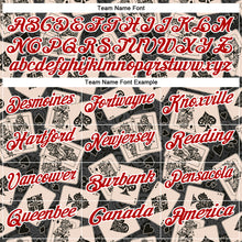 Load image into Gallery viewer, Custom Black Red-White 3D Gambling Poker Performance Polo Shirt