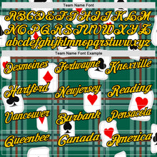 Load image into Gallery viewer, Custom Green Yellow-Black 3D Gambling Poker Performance Polo Shirt