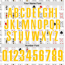 Load image into Gallery viewer, Custom White Yellow 3D Gambling Poker Performance Polo Shirt