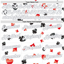 Load image into Gallery viewer, Custom White Gray 3D Gambling Poker Performance Polo Shirt