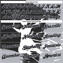 Load image into Gallery viewer, Custom Black Gray-White 3D Tennis Performance Polo Shirt