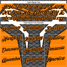 Load image into Gallery viewer, Custom Steel Gray Black-Bay Orange 3D Tennis Performance Polo Shirt