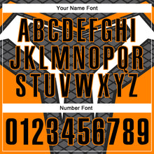 Load image into Gallery viewer, Custom Steel Gray Black-Bay Orange 3D Tennis Performance Polo Shirt