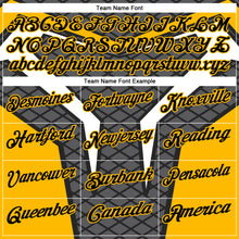 Load image into Gallery viewer, Custom Steel Gray Black-Gold 3D Tennis Performance Polo Shirt