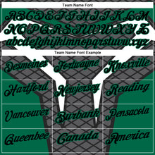 Load image into Gallery viewer, Custom Steel Gray Black-Kelly Green 3D Tennis Performance Polo Shirt